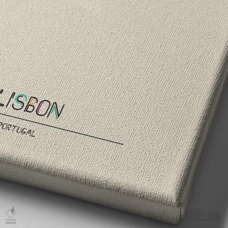 تابلو نقشهٔ لیسبون، پرتغال اثر آیشه دنیز آکِرمان - نمای نزدیک بافت بوم