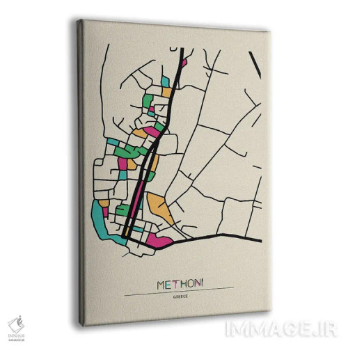 تابلو نقشهٔ متونی، یونان اثر آیشه دنیز آکِرمان - نمای پرسپکتیو محصول