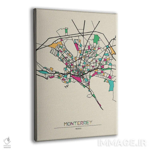 تابلو نقشهٔ مونتری، مکزیک اثر آیشه دنیز آکِرمان - نمای پرسپکتیو محصول