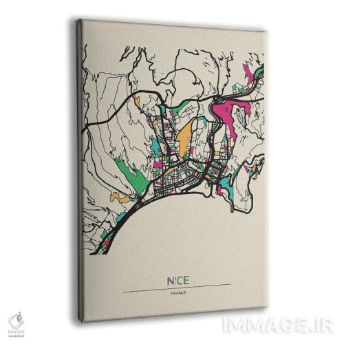 تابلو نقشهٔ نیس، فرانسه اثر آیشه دنیز آکِرمان - نمای پرسپکتیو محصول
