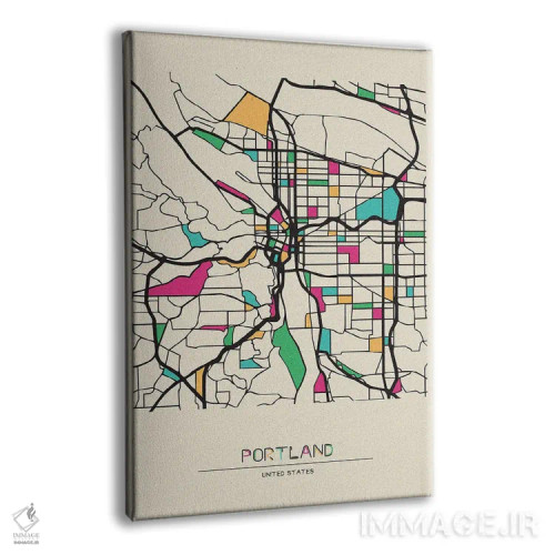 تابلو نقشهٔ پورتلند، اورگان اثر آیشه دنیز آکِرمان - نمای پرسپکتیو محصول