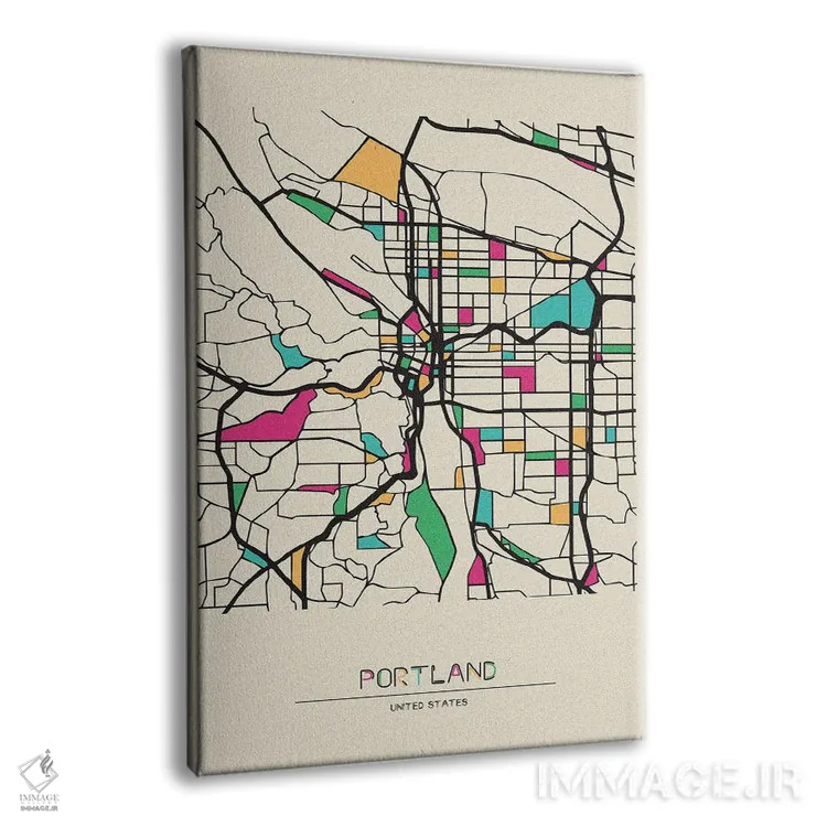تابلو نقشهٔ پورتلند، اورگان اثر آیشه دنیز آکِرمان - نمای پرسپکتیو محصول