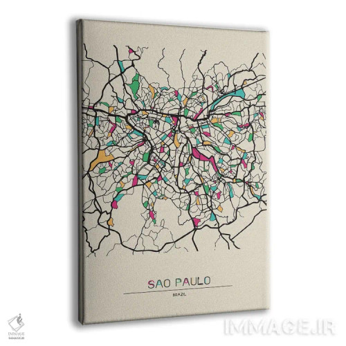 تابلو نقشهٔ سائوپائولو، برزیل اثر آیشه دنیز آکِرمان - نمای پرسپکتیو محصول