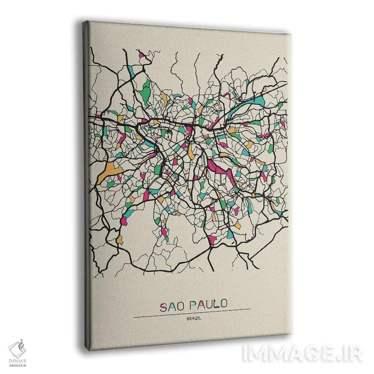 تابلو نقشهٔ سائوپائولو، برزیل اثر آیشه دنیز آکِرمان - نمای پرسپکتیو محصول