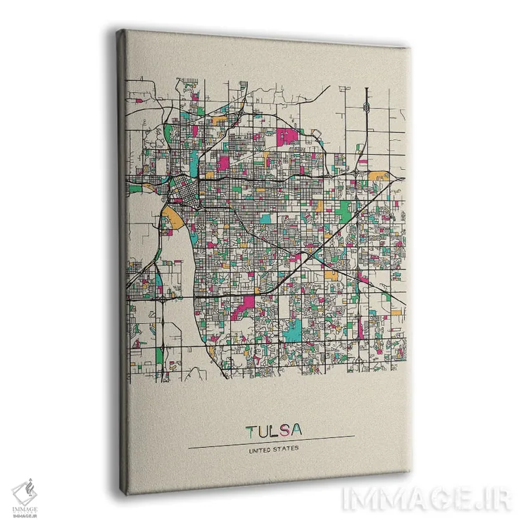 تابلو نقشهٔ تالسا، اوکلاهما اثر آیشه دنیز آکِرمان - نمای پرسپکتیو محصول