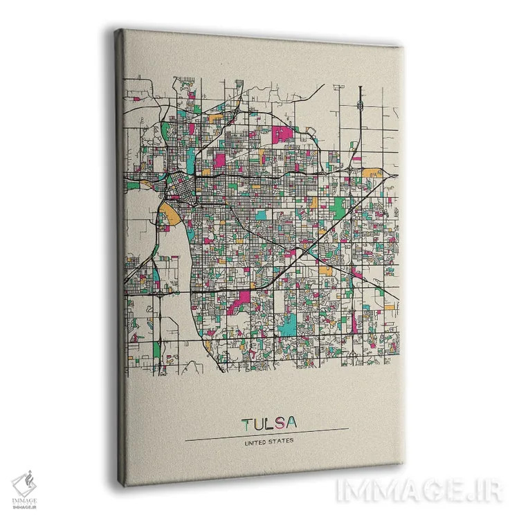 تابلو نقشهٔ تالسا، اوکلاهما اثر آیشه دنیز آکِرمان - نمای پرسپکتیو محصول