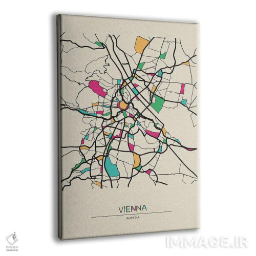 تابلو نقشهٔ وین، اتریش اثر آیشه دنیز آکِرمان - نمای پرسپکتیو محصول