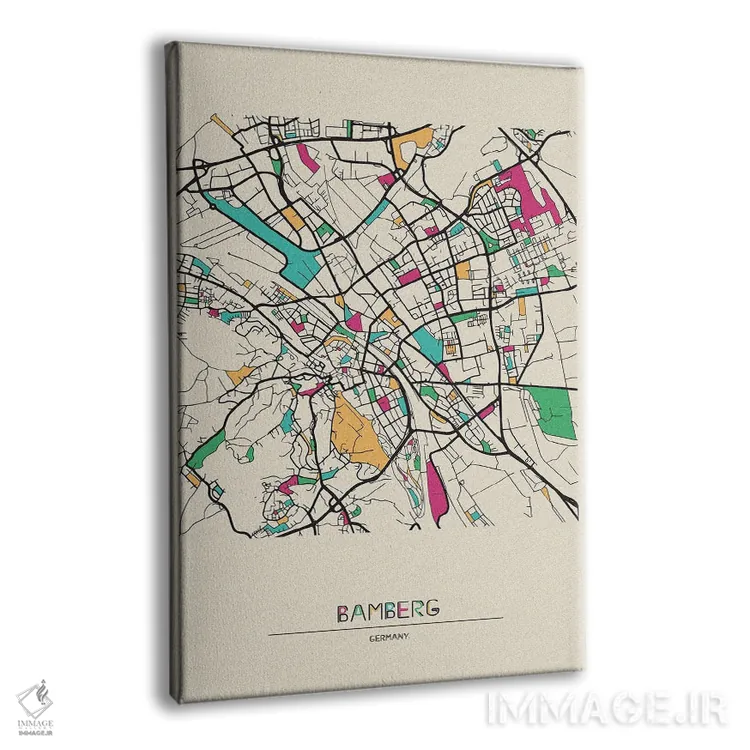 تابلو نقشهٔ بامبرگ، آلمان اثر آیشه دنیز آکِرمان - نمای پرسپکتیو محصول