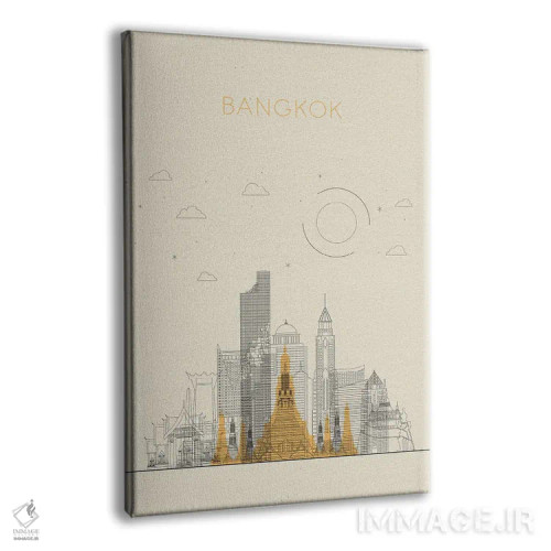تابلو نمای شهری بانکوک، تایلند اثر آیشه دنیز آکِرمان - نمای پرسپکتیو محصول