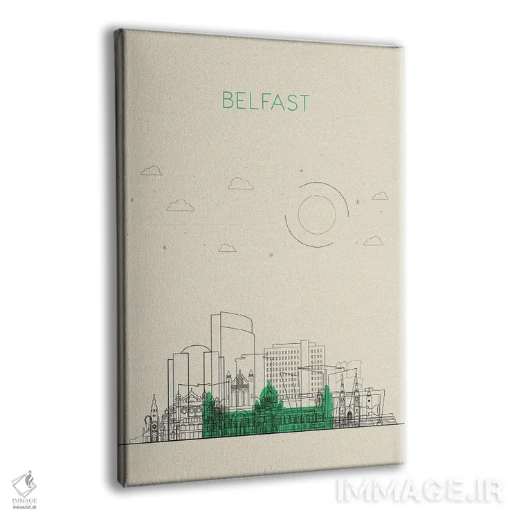 تابلو نمای شهری بلفاست، بریتانیا اثر آیشه دنیز آکِرمان - نمای پرسپکتیو محصول