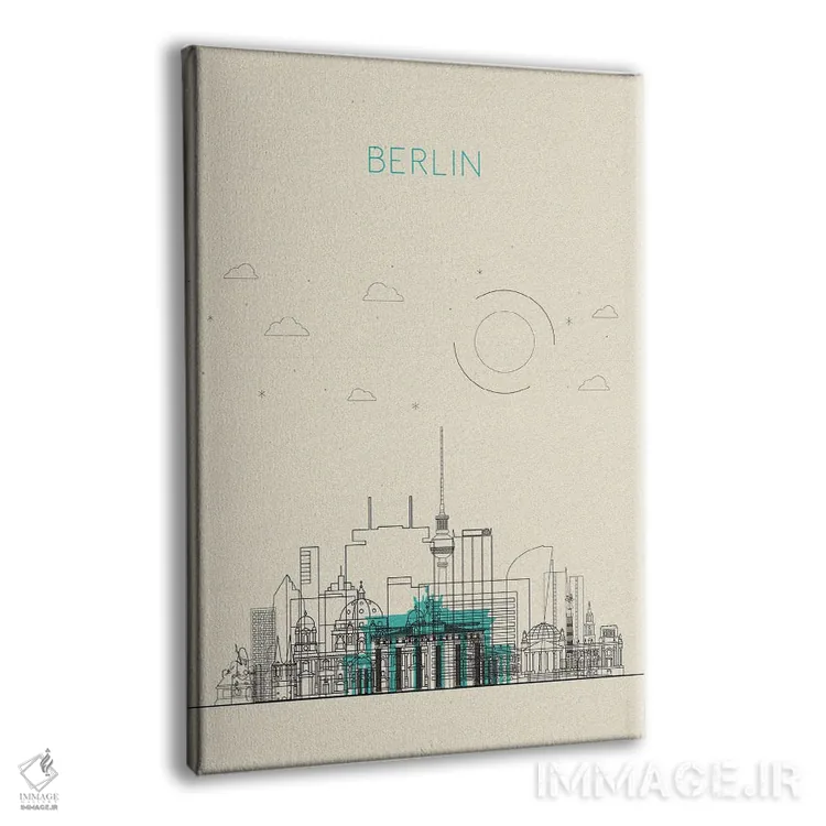تابلو نمای شهری برلین، آلمان اثر آیشه دنیز آکِرمان - نمای پرسپکتیو محصول
