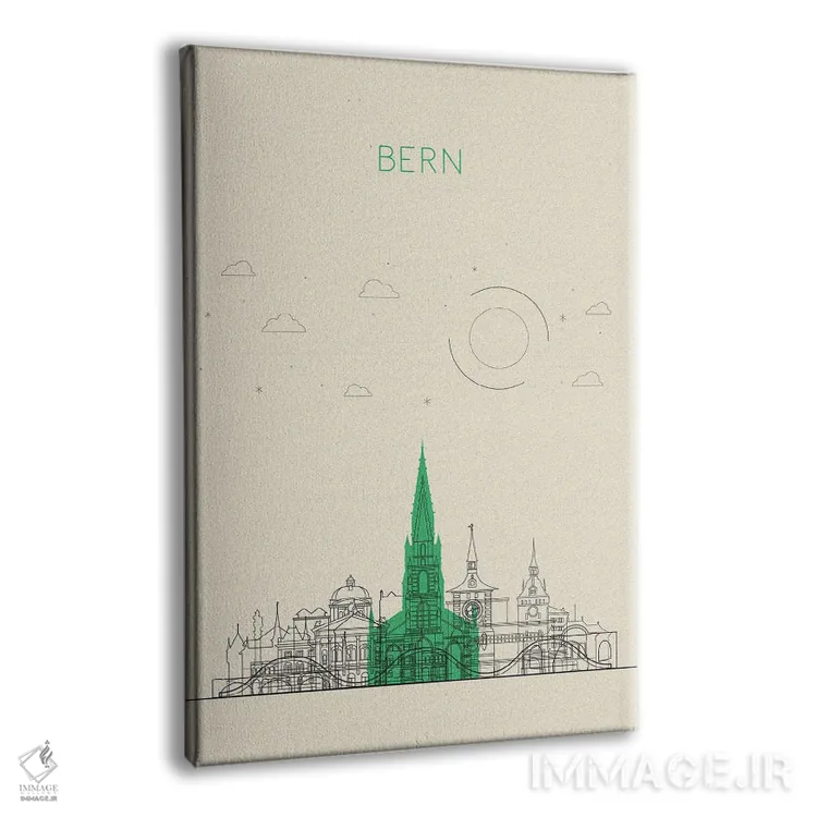 تابلو نمای شهری برن، سوئیس اثر آیشه دنیز آکِرمان - نمای پرسپکتیو محصول