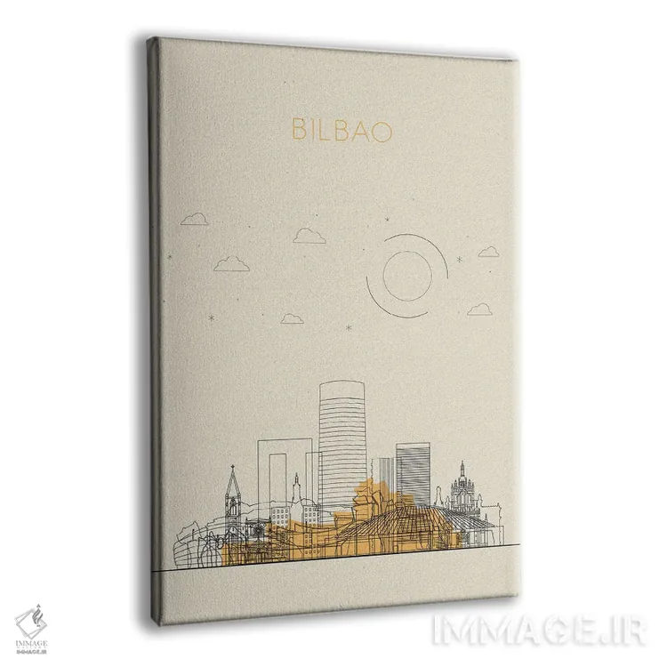 تابلو نمای شهری بیلبائو، اسپانیا اثر آیشه دنیز آکِرمان - نمای پرسپکتیو محصول