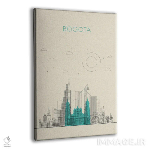 تابلو نمای شهری بوگوتا، کلمبیا اثر آیشه دنیز آکِرمان - نمای پرسپکتیو محصول