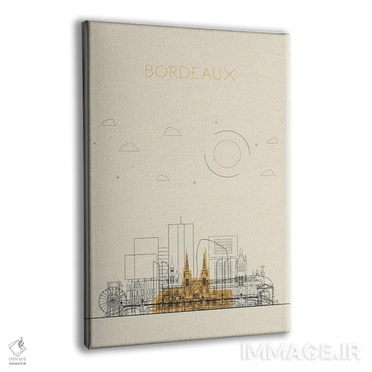 تابلو نمای شهری بوردو، فرانسه اثر آیشه دنیز آکِرمان - نمای پرسپکتیو محصول