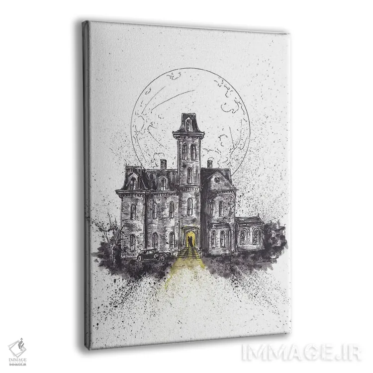 تابلو خانه خانواده آدامز اثر آدام مایکلز - نمای پرسپکتیو محصول