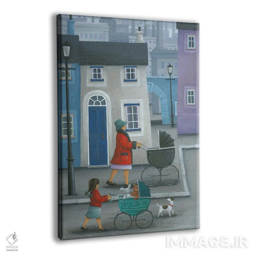 تابلو دختر همانند مادر اثر پیتر آدرلی - نمای پرسپکتیو محصول