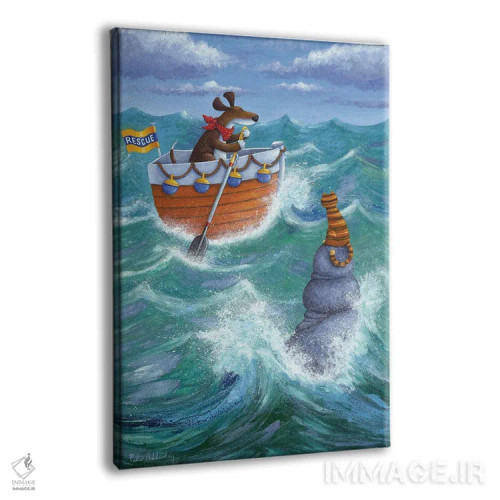 تابلو به کمک آمدن اثر پیتر آدرلی - نمای پرسپکتیو محصول