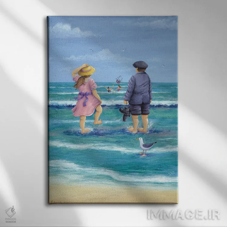 تابلو چه روزهایی بود... اثر پیتر آدرلی - نمای روبهرو روی دیوار