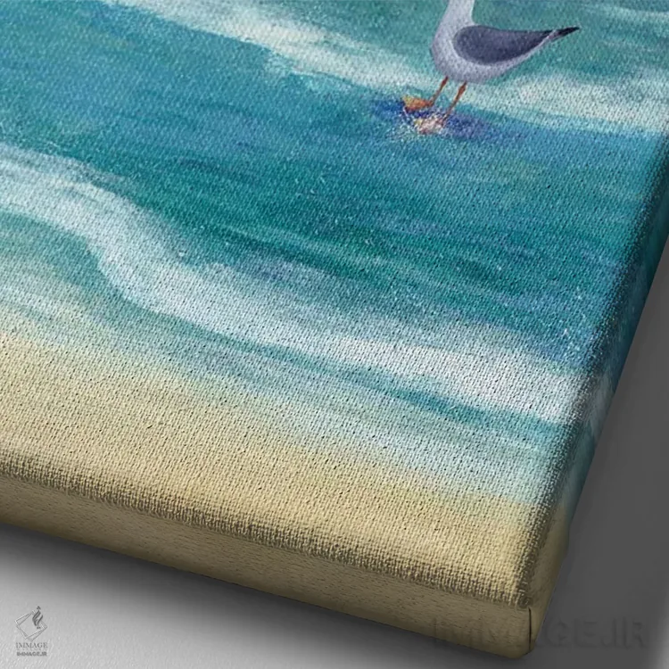 تابلو چه روزهایی بود... اثر پیتر آدرلی - نمای نزدیک بافت بوم