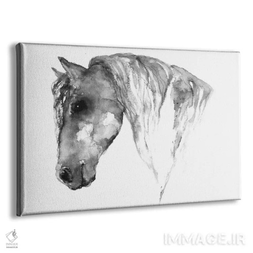 تابلو اسب خاکستری اثر اندآ دیزاین (دفتر طراحی) - نمای پرسپکتیو محصول