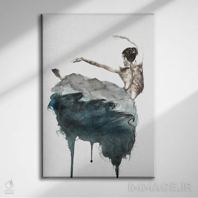 تابلو رقاص باله اثر اندآ دیزاین (دفتر طراحی) - نمای روبهرو روی دیوار