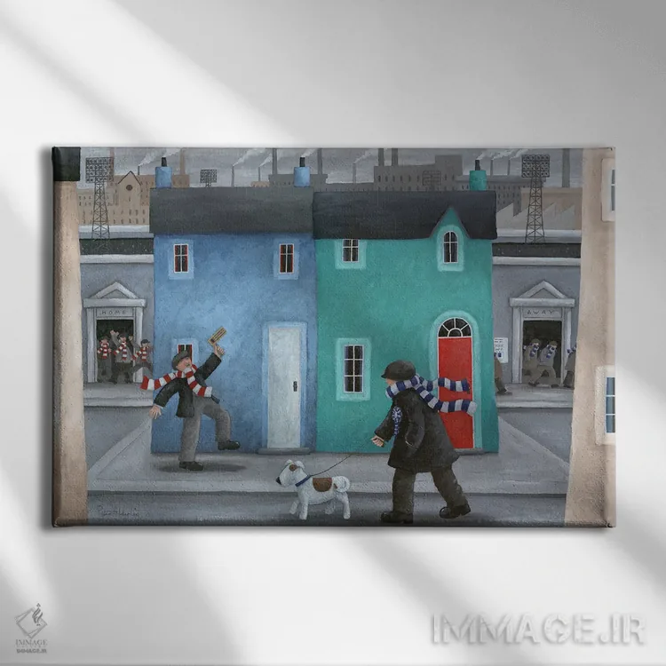 تابلو گاهی میبری گاهی میبازی اثر پیتر آدرلی - نمای روبهرو روی دیوار