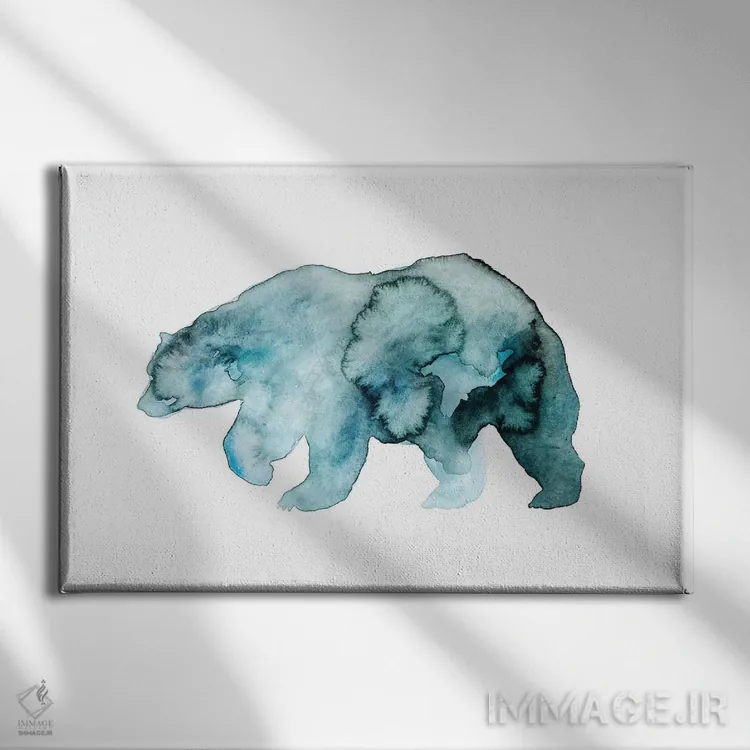 تابلو عزراء (اسم خاص) اثر اندآ دیزاین (دفتر طراحی) - نمای روبهرو روی دیوار