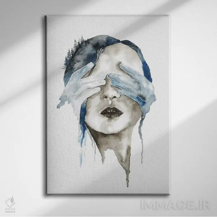 تابلو پنهانشده اثر اندآ دیزاین (دفتر طراحی) - نمای روبهرو روی دیوار