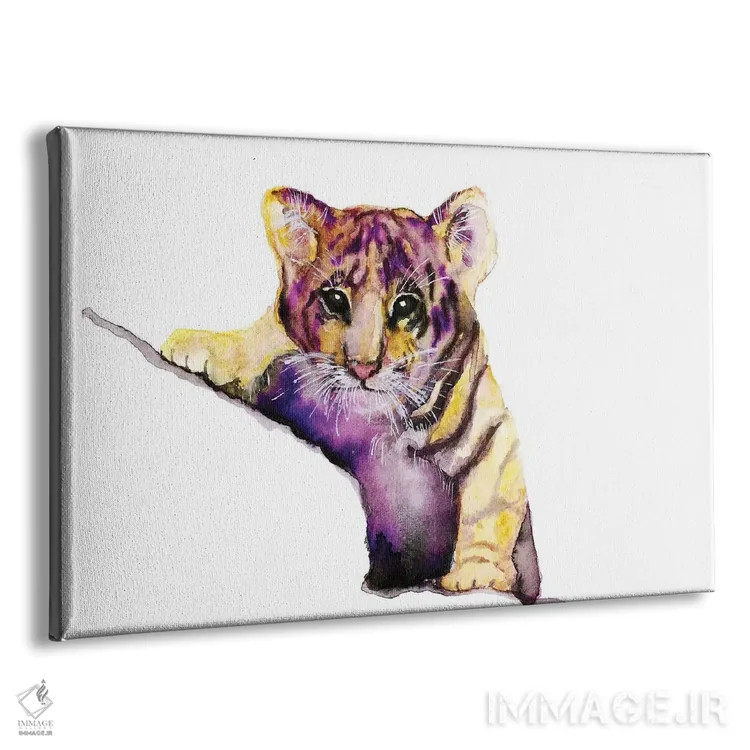 تابلو ببر کوچک اثر اندآ دیزاین (دفتر طراحی) - نمای پرسپکتیو محصول