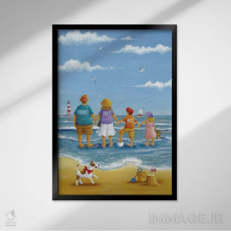 تابلو دوباره هوا خوب شد اثر پیتر آدرلی - نمای قابدار مشکی