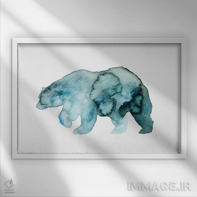 تابلو عزراء (اسم خاص) اثر اندآ دیزاین (دفتر طراحی) - نمای قابدار سفید