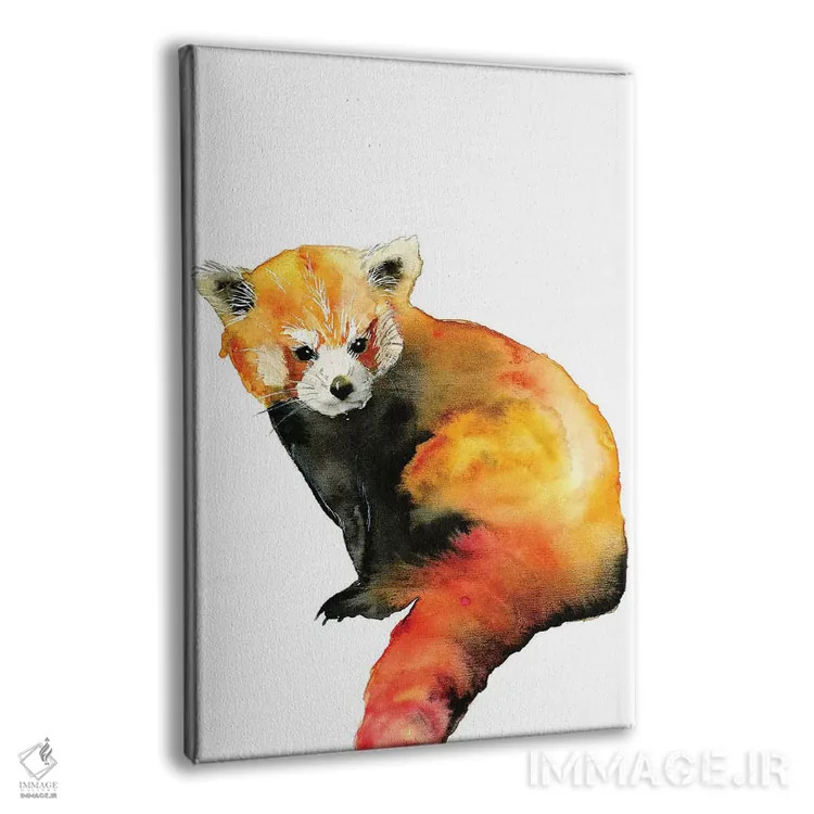 تابلو پاندای قرمز اثر اندآ دیزاین (دفتر طراحی) - نمای پرسپکتیو محصول