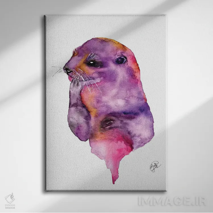 تابلو شنگ (حیوان آبزی) اثر اندآ دیزاین (دفتر طراحی) - نمای روبهرو روی دیوار