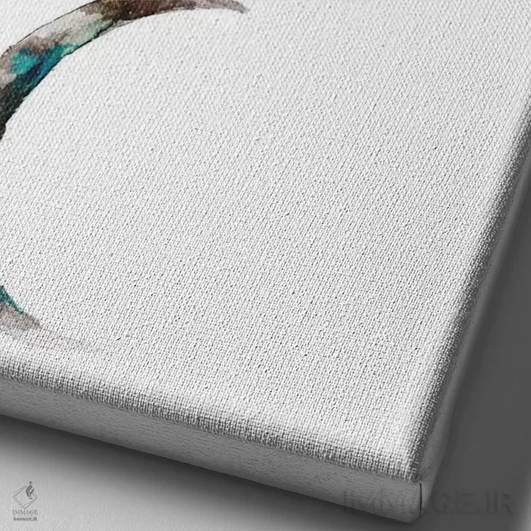 تابلو ماه اثر اندآ دیزاین (دفتر طراحی) - نمای نزدیک بافت بوم