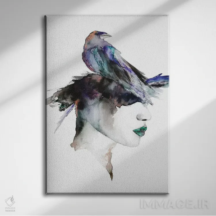 تابلو روح اثر اندآ دیزاین (دفتر طراحی) - نمای روبهرو روی دیوار