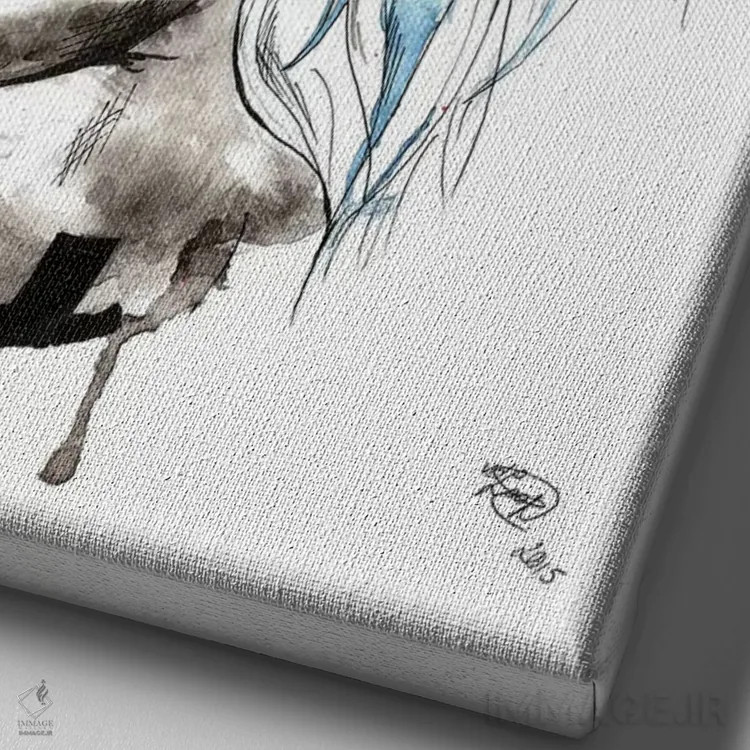 تابلو آتشفشان اثر اندآ دیزاین (دفتر طراحی) - نمای نزدیک بافت بوم