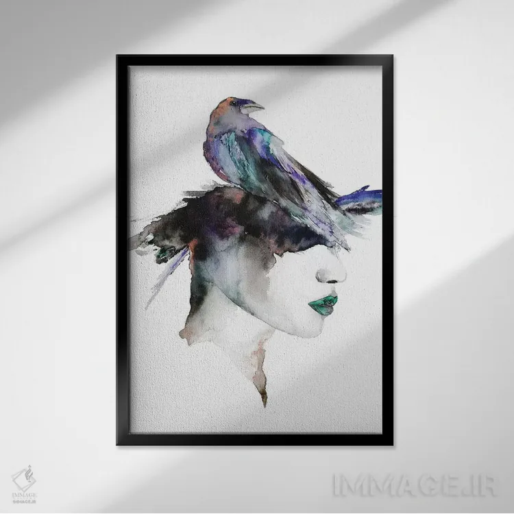 تابلو روح اثر اندآ دیزاین (دفتر طراحی) - نمای قابدار مشکی