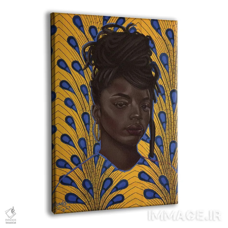 تابلو موهای فر (در همتنیده یا سبک dreadlocks) اثر آدکونله آدلاکه - نمای پرسپکتیو محصول