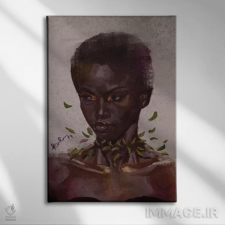 تابلو پاییز (یا سقوط، با توجه به زمینه) اثر آدکونله آدلاکه - نمای روبهرو روی دیوار