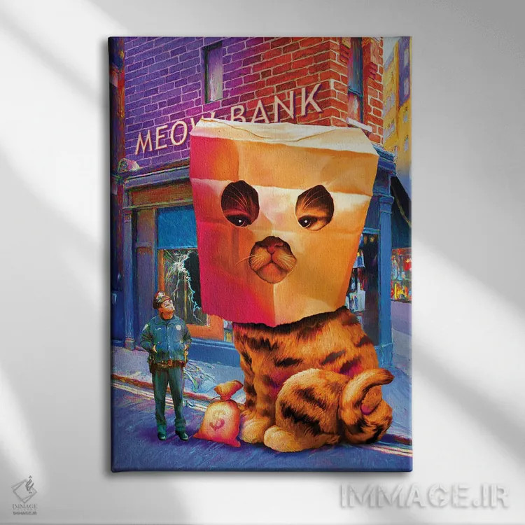 تابلو تظاهر به بیگناهی اثر آدام لاولس - نمای روبهرو روی دیوار