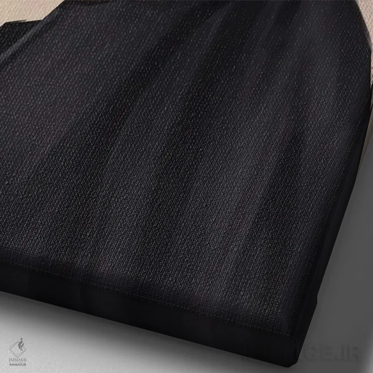 تابلو هلویی (شاداب و مثبت) اثر آدکونله آدلاکه - نمای نزدیک بافت بوم