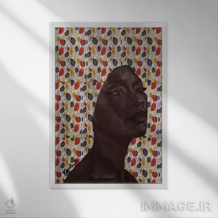 تابلو ظرافت اثر آدکونله آدلاکه - نمای قابدار سفید