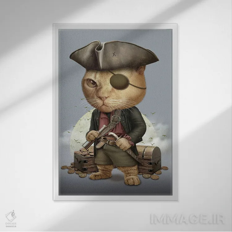 تابلو زانته (اسم خاص) اثر آدام لاولس - نمای قابدار سفید