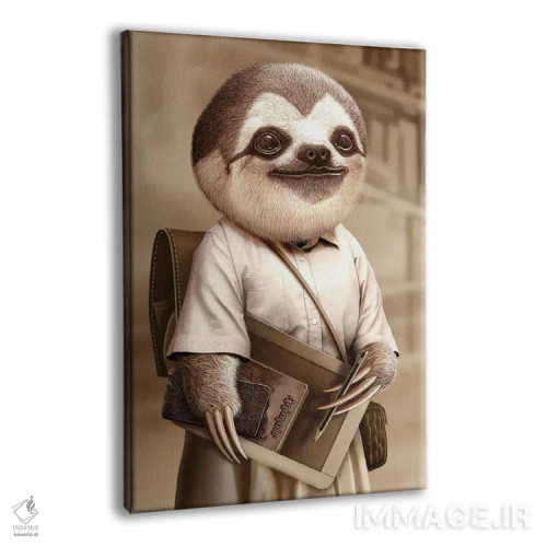 تابلو تنبل به مدرسه میرود اثر آدام لاولس - نمای پرسپکتیو محصول