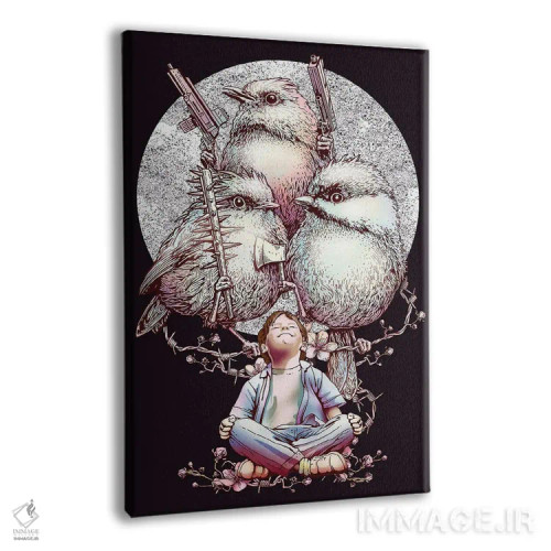 تابلو پرندگان قاتل اثر آدام لاولس - نمای پرسپکتیو محصول