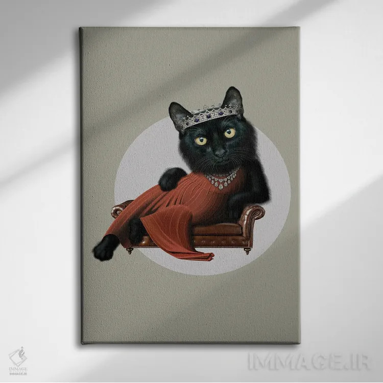 تابلو بانو تارا (اسم خاص) اثر آدام لاولس - نمای روبهرو روی دیوار