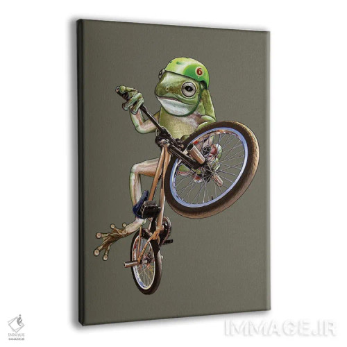 تابلو قورباغه BMX (دوچرخهسواری نمایشی) اثر آدام لاولس - نمای پرسپکتیو محصول
