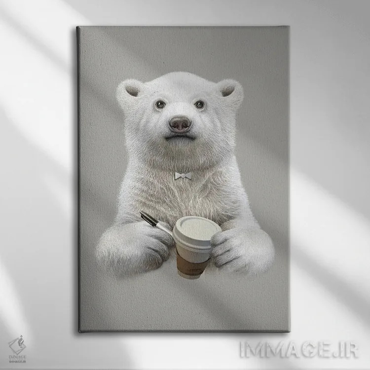 تابلو باریستا (قهوهچی حرفهای) اثر آدام لاولس - نمای روبهرو روی دیوار