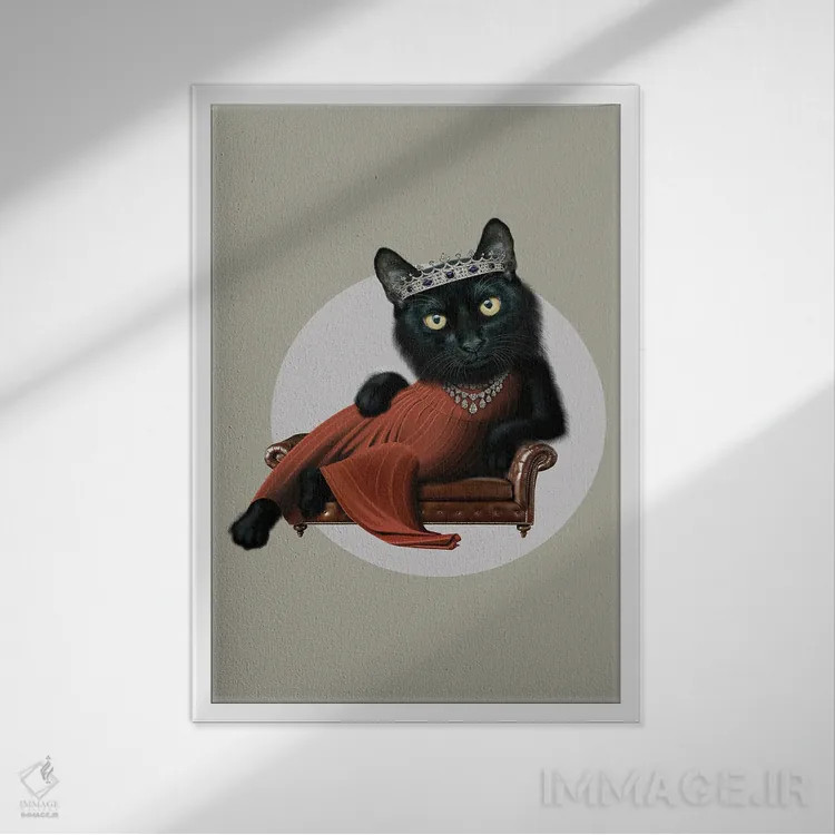 تابلو بانو تارا (اسم خاص) اثر آدام لاولس - نمای قابدار سفید